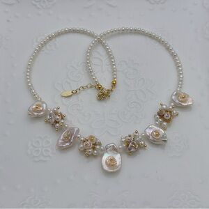 26X32 Handmade Freshwater Baroque Pearl Necklace